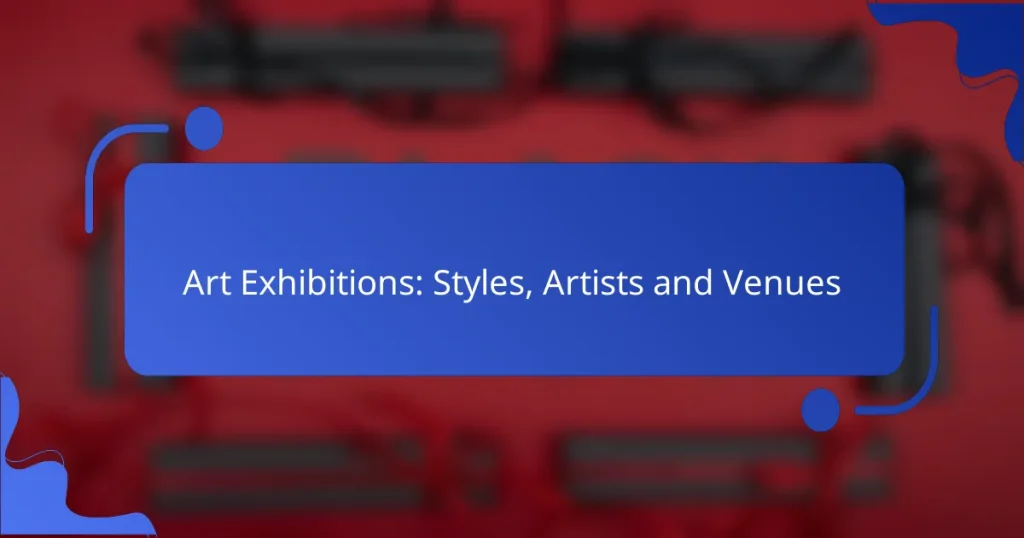 Art Exhibitions: Styles, Artists and Venues