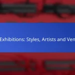 Art Exhibitions: Styles, Artists and Venues