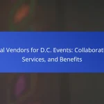 Local Vendors for D.C. Events: Collaboration, Services, and Benefits