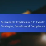 Sustainable Practices in D.C. Events: Strategies, Benefits and Compliance